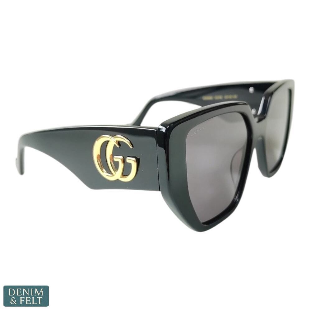 Gucci Black and Gold Sunglasses - Picture 3 of 16